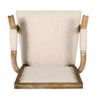 Lot de 2 chaises de salle à manger en bois rembourrées Maria de style campagnard français