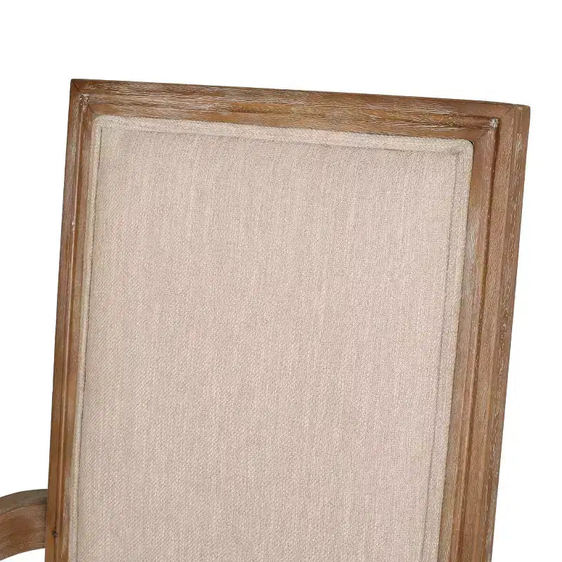 Lot de 2 chaises de salle à manger en bois rembourrées Maria de style campagnard français