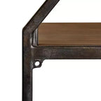 Étagère murale décorative Adela en bois et métal