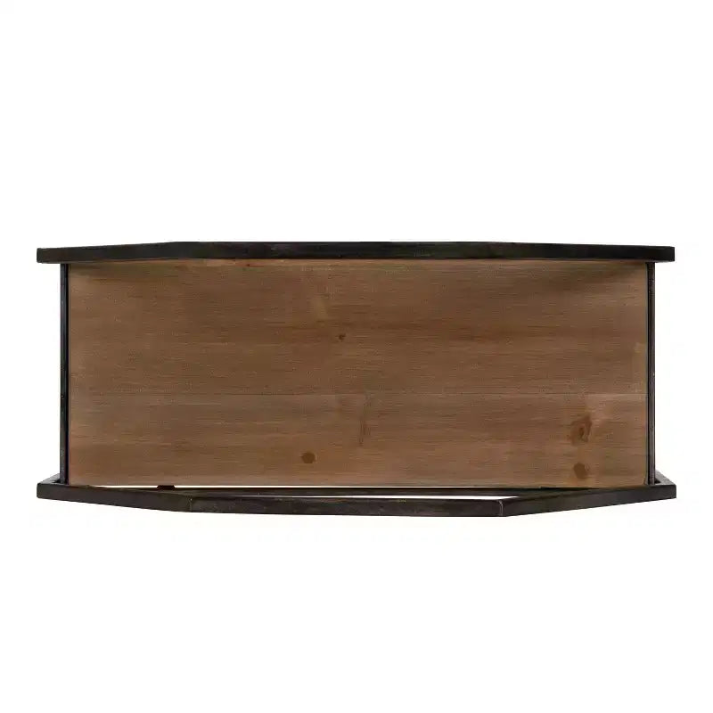 Étagère murale décorative Adela en bois et métal