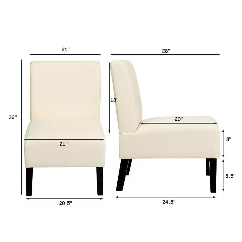 Fauteuil d'appoint sans accoudoirs en tissu avec pieds en bois d'hévéa, gris/beige/imprimé