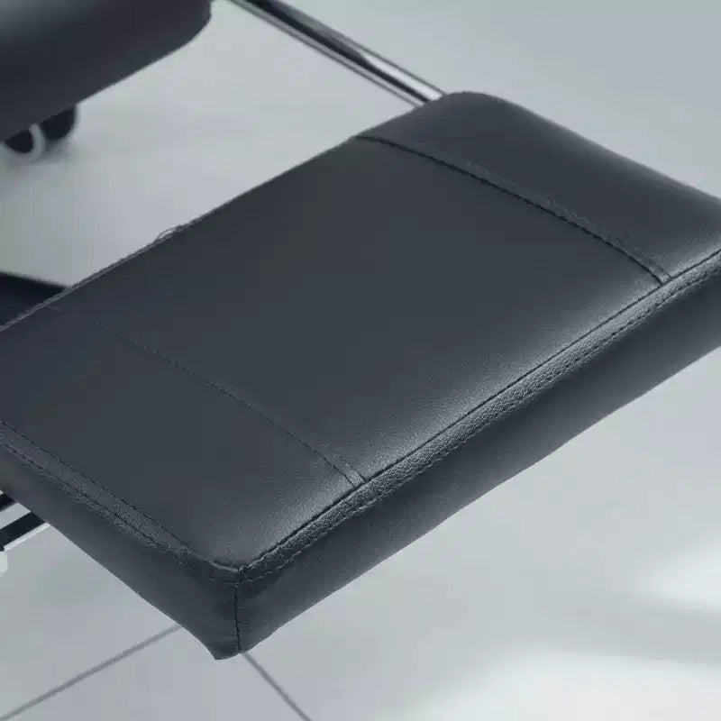 Chaise de bureau de massage vibrante 7 points avec soutien lombaire, repose-pieds, dossier inclinable, hauteur réglable