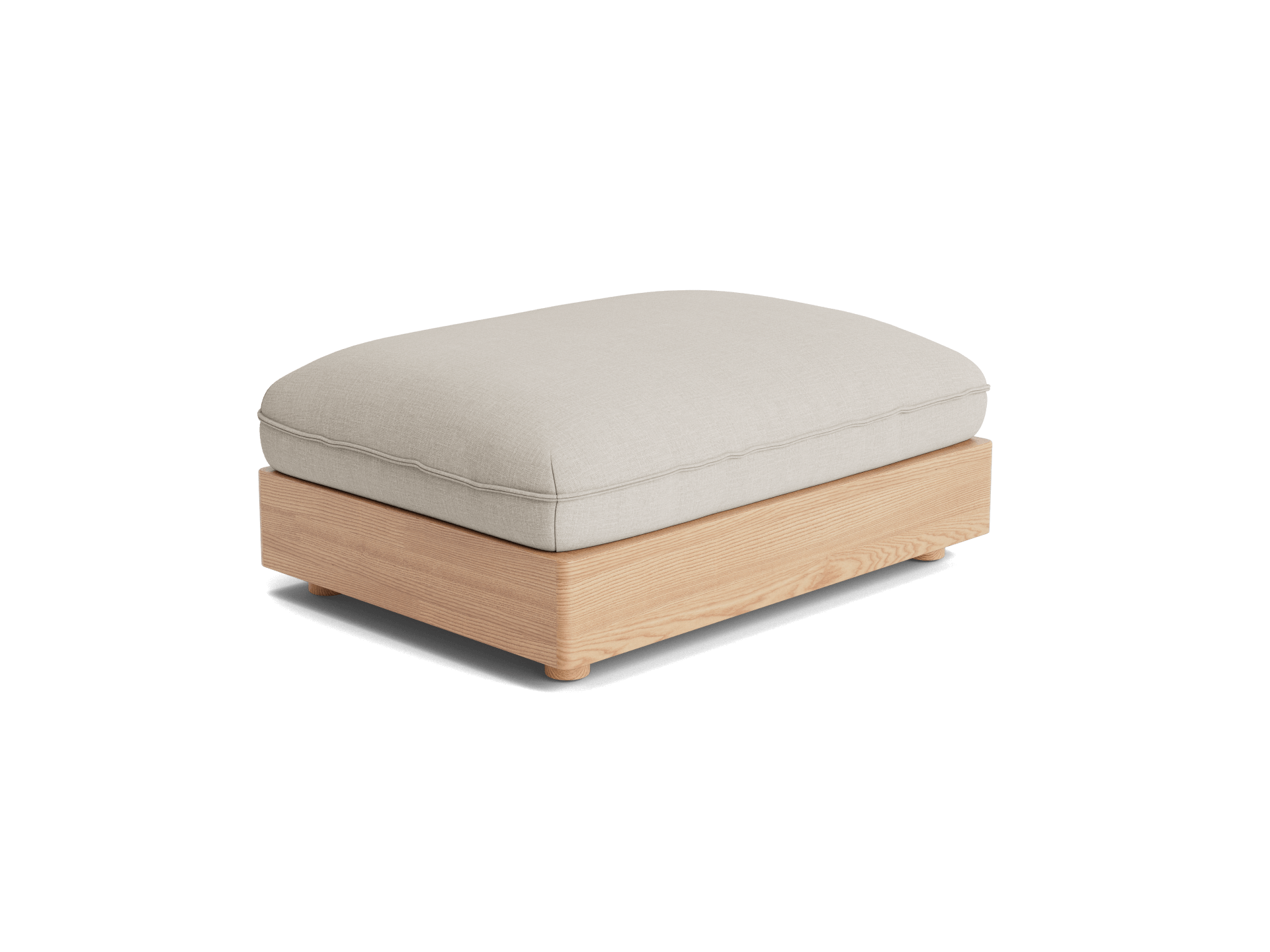 Ottoman – The Ottoman is a storage ottoman that doubles as a footrest, extra seating, or occasional table