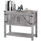 HOMCOM Buffet autoportant 2 portes avec étagère inférieure, table console d'entrée