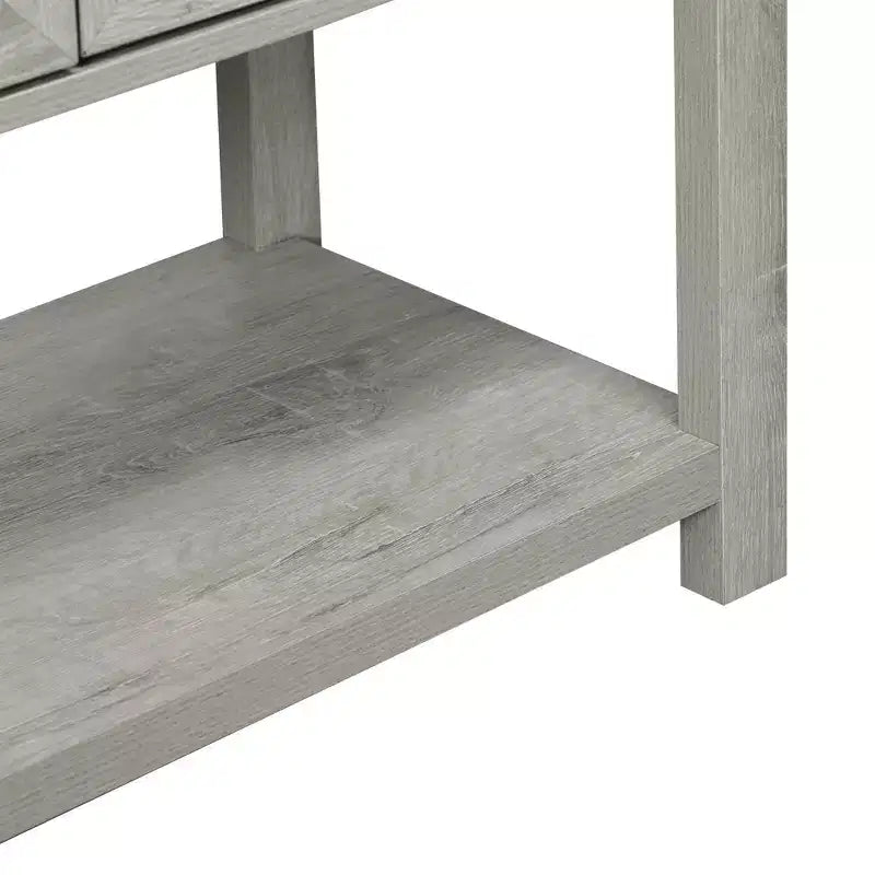 HOMCOM Buffet autoportant 2 portes avec étagère inférieure, table console d'entrée