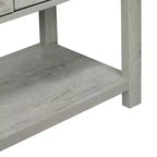 HOMCOM Buffet autoportant 2 portes avec étagère inférieure, table console d'entrée