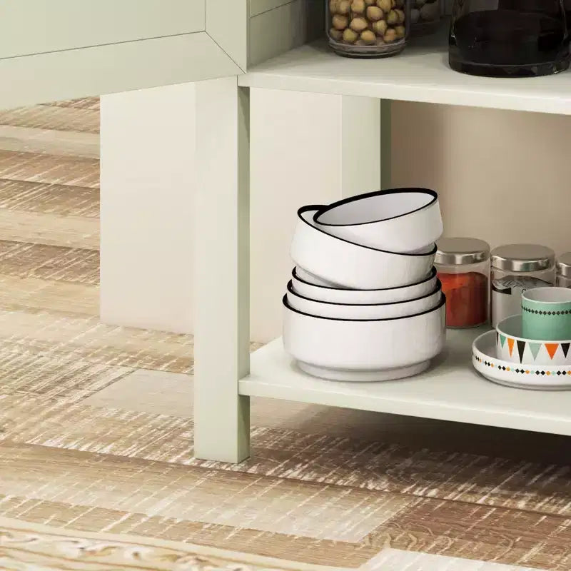 HOMCOM Buffet autoportant 2 portes avec étagère inférieure, table console d'entrée