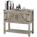 HOMCOM Buffet autoportant 2 portes avec étagère inférieure, table console d'entrée
