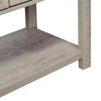 HOMCOM Buffet autoportant 2 portes avec étagère inférieure, table console d'entrée