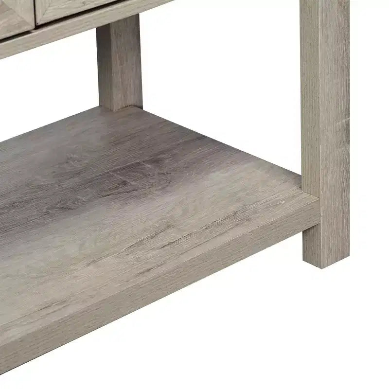 HOMCOM Buffet autoportant 2 portes avec étagère inférieure, table console d'entrée