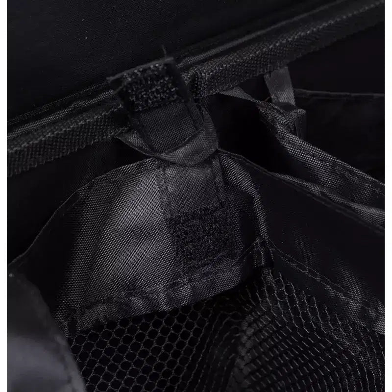 Panier à linge double en lin BirdRock Home avec couvercle et sac amovible - Noir