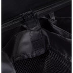 Panier à linge double en lin BirdRock Home avec couvercle et sac amovible - Noir