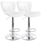 Lot de 2 tabourets de bar réglables en similicuir Elama