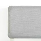 Lit plateforme Best Price Mattress Kera en métal avec tête de lit capitonnée inclinée