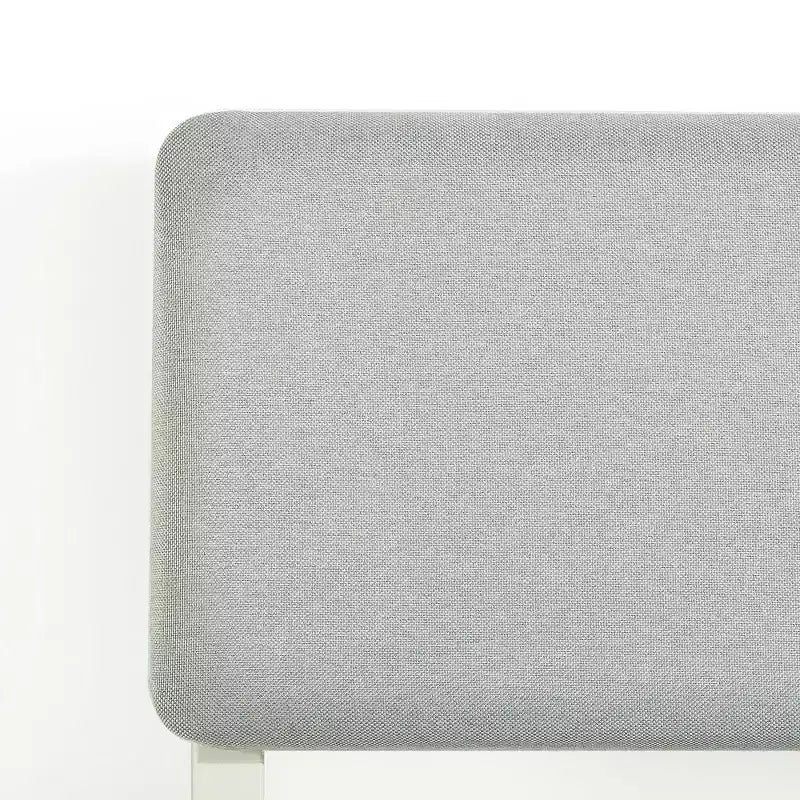 Lit plateforme Best Price Mattress Kera en métal avec tête de lit capitonnée inclinée