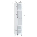 Meuble de rangement haut de salle de bain Costway 71, étagères de présentation, chambre à coucher