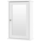 Armoire de toilette Costway avec miroir et porte réversible, organisateur de rangement