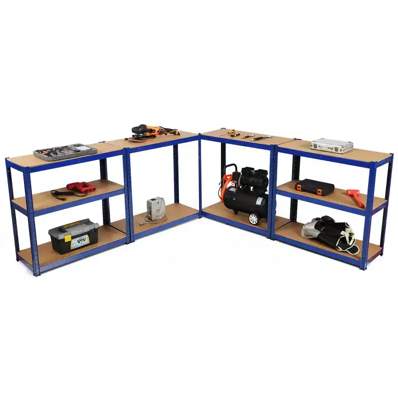Costway Lot de 2 étagères de rangement robustes en acier de 183 cm à 5 niveaux réglables pour garage