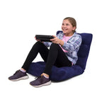 BirdRock Home Chaise de sol réglable en mousse à mémoire de forme à 14 positions - Bleue