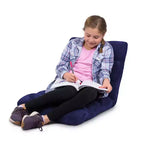 BirdRock Home Chaise de sol réglable en mousse à mémoire de forme à 14 positions - Bleue