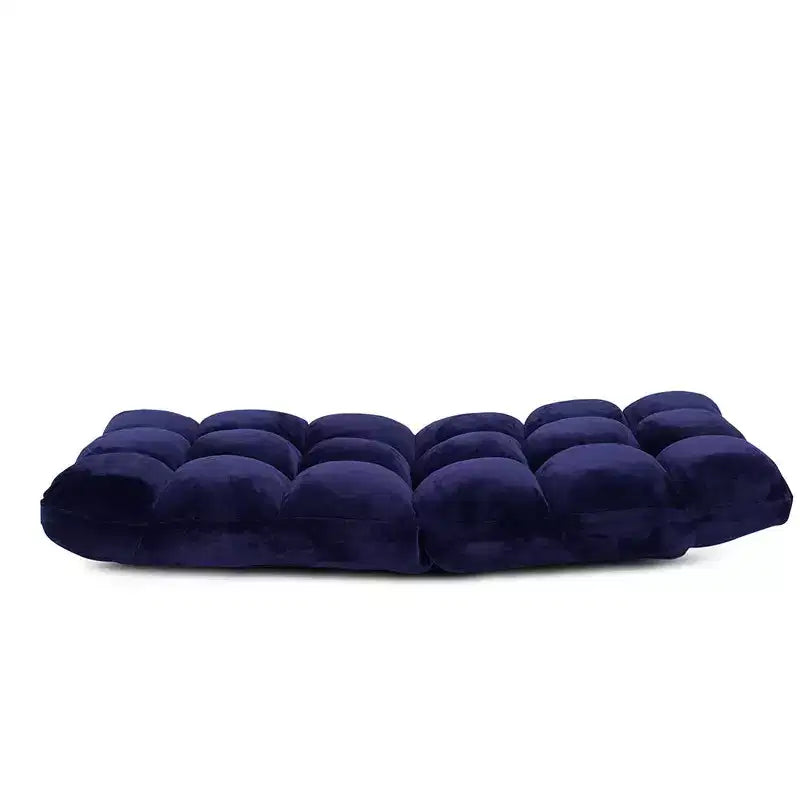 BirdRock Home Chaise de sol réglable en mousse à mémoire de forme à 14 positions - Bleue