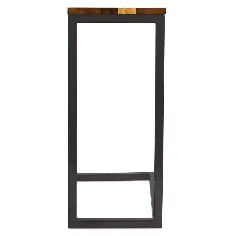 Table d'appoint en forme de C en bois d'acacia BirdRock Home