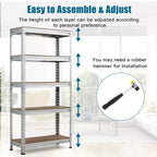 Étagères de rangement métalliques Costway à 5 niveaux de 152 cm pour garage avec étagères réglables