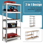 Étagères de rangement métalliques Costway à 5 niveaux de 152 cm pour garage avec étagères réglables