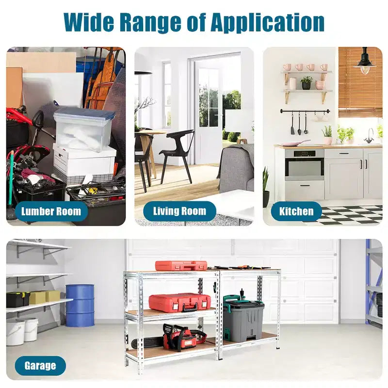 Étagères de rangement métalliques Costway à 5 niveaux de 152 cm pour garage avec étagères réglables