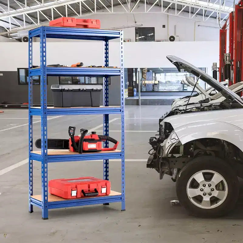 Étagères de rangement métalliques Costway à 5 niveaux de 152 cm pour garage avec étagères réglables