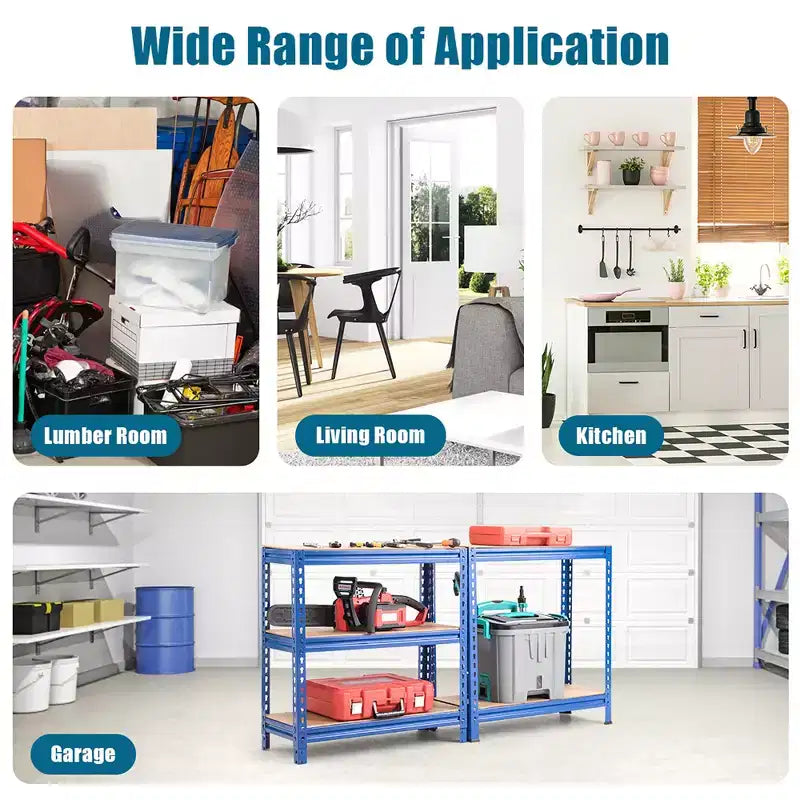 Étagères de rangement métalliques Costway à 5 niveaux de 152 cm pour garage avec étagères réglables