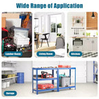 Étagères de rangement métalliques Costway à 5 niveaux de 152 cm pour garage avec étagères réglables