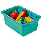 Vestiaire suspendu ECR4Kids Streamline à 10 sections avec 10 bacs à façade incurvée, espace de rangement casier