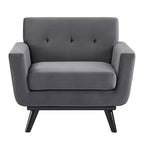 Fauteuil Engage en velours de performance - Modway