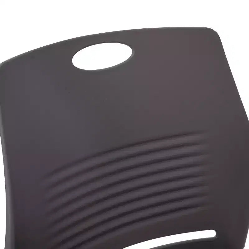 Flash Furniture Série HERCULES Ensemble de 5 chaises empilables en plastique de qualité commerciale, capacité 300 kg, avec piètement luge enduit de poudre et poignée de transport intégrée