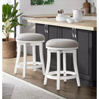 Lot de 2 tabourets de bar à hauteur de comptoir Ellie - Meubles Alaterre