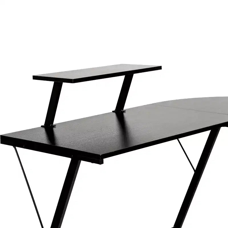 Bureau d'angle Emma et Oliver, bureau gaming, bureau pour la maison, structure