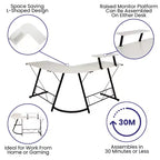 Bureau d'angle Emma et Oliver, bureau gaming, bureau pour la maison, structure