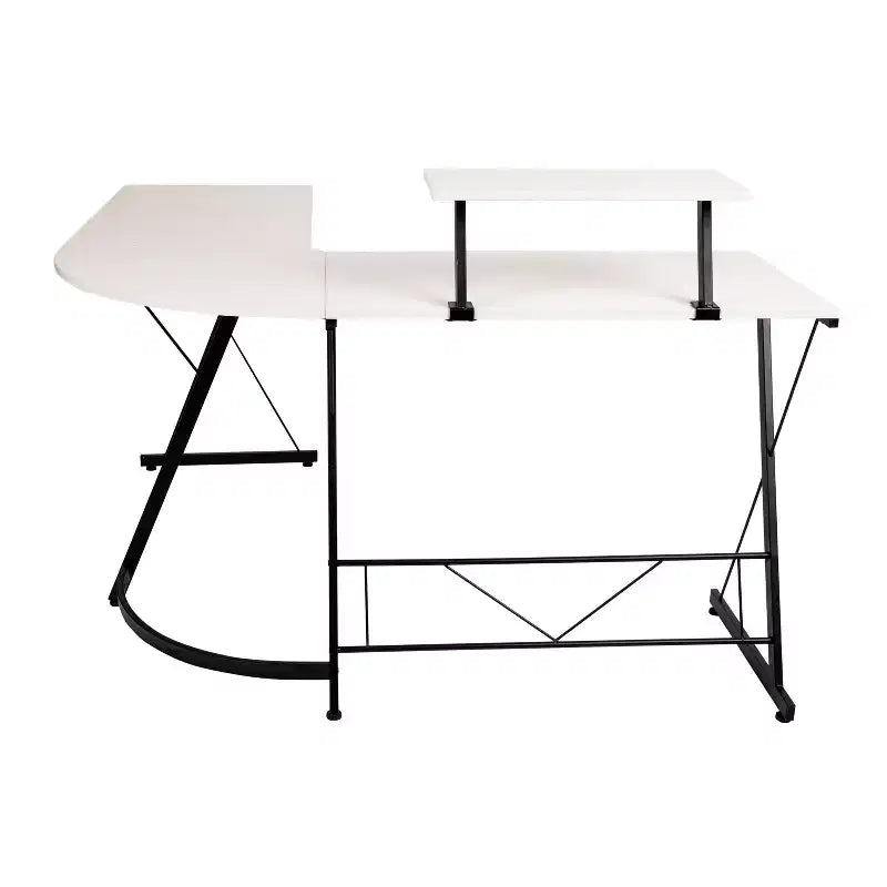 Bureau d'angle Emma et Oliver, bureau gaming, bureau pour la maison, structure