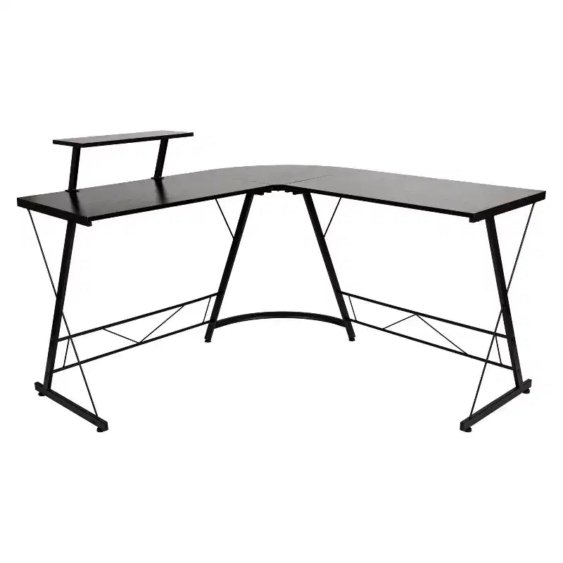 Bureau d'angle Emma et Oliver, bureau gaming, bureau pour la maison, structure