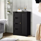 Meuble bas de salle de bain en bois Yaheetech avec 4 tiroirs