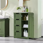 Meuble bas de salle de bain en bois Yaheetech avec 4 tiroirs