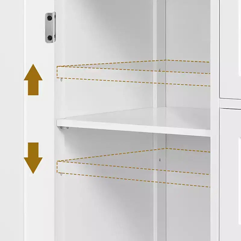 Meuble bas de salle de bain en bois Yaheetech avec 4 tiroirs