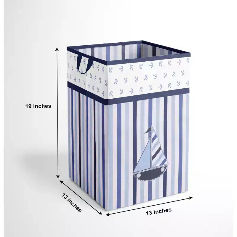Bacati - Panier à Linge Pliable Petit Marin