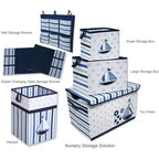 Bacati - Panier à Linge Pliable Petit Marin