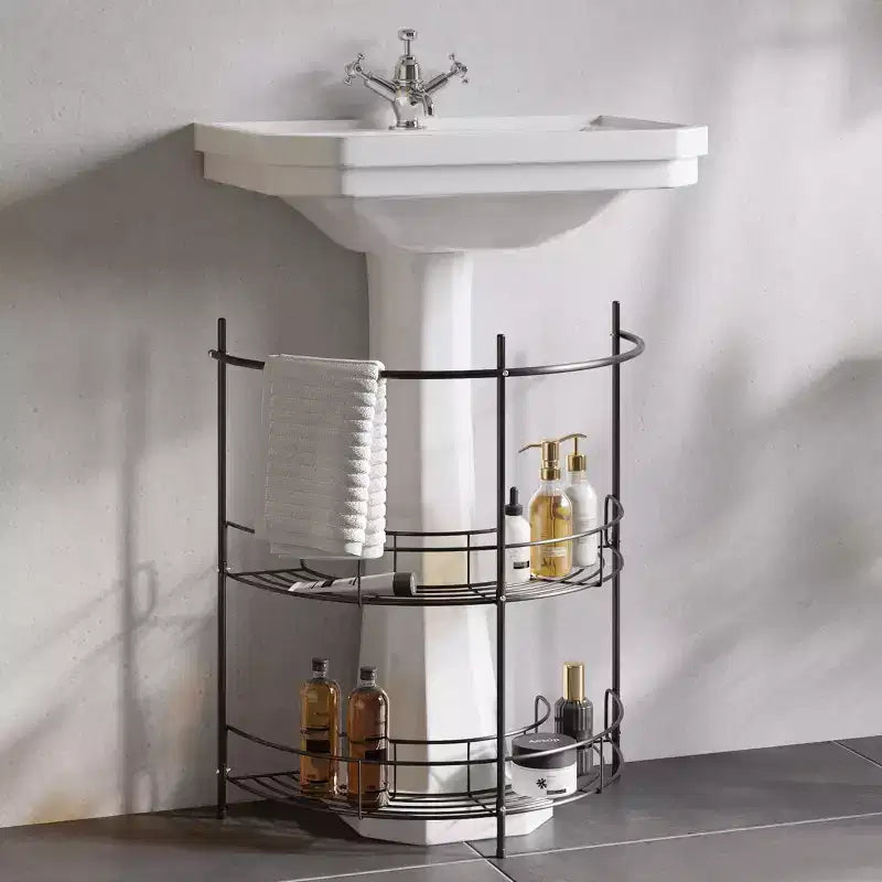 Organisateur sur pied Lavish Home pour sous l'évier, noir