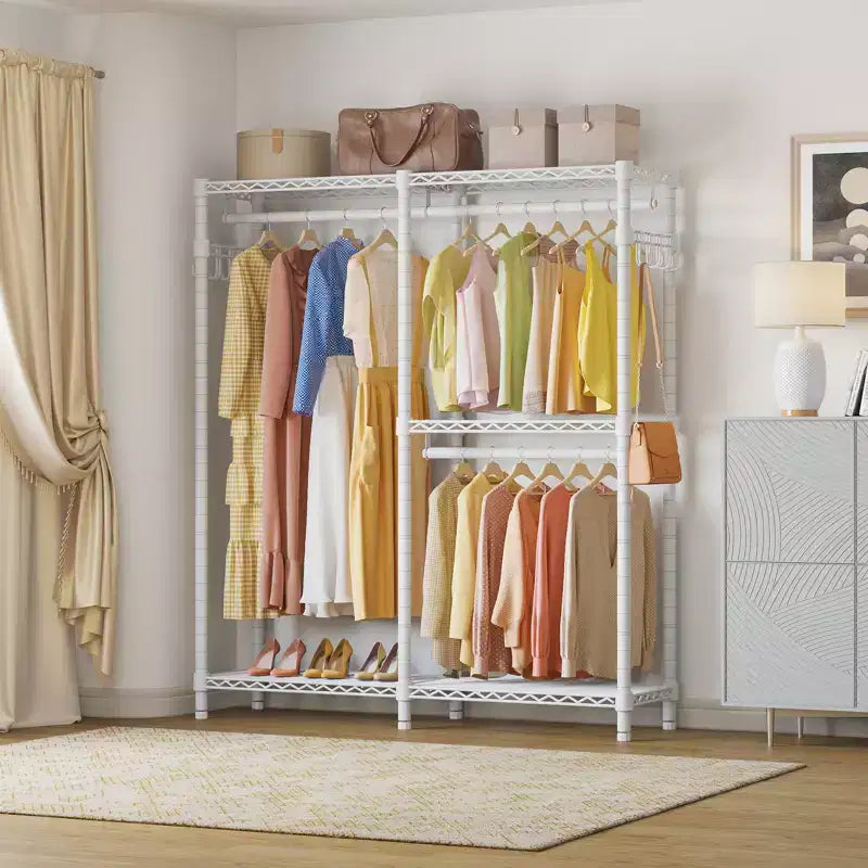 VIPEK V4 Portant à Vêtements Penderie de Chambre Armoire Autonome Compacte Organisateur de Rangement