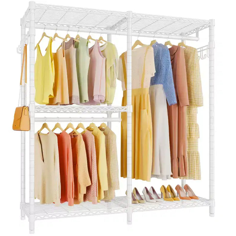 VIPEK V4 Portant à Vêtements Penderie de Chambre Armoire Autonome Compacte Organisateur de Rangement