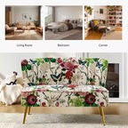Causeuse contemporaine Trento 47 à motifs floraux | ART OF LIVING DESIGNS