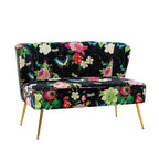 Causeuse contemporaine Trento 47 à motifs floraux | ART OF LIVING DESIGNS